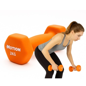 HANTEL HANTELKI OBCIĄŻNIKI DO ĆWICZEŃ MIĘŚNI FITNESS 2KG